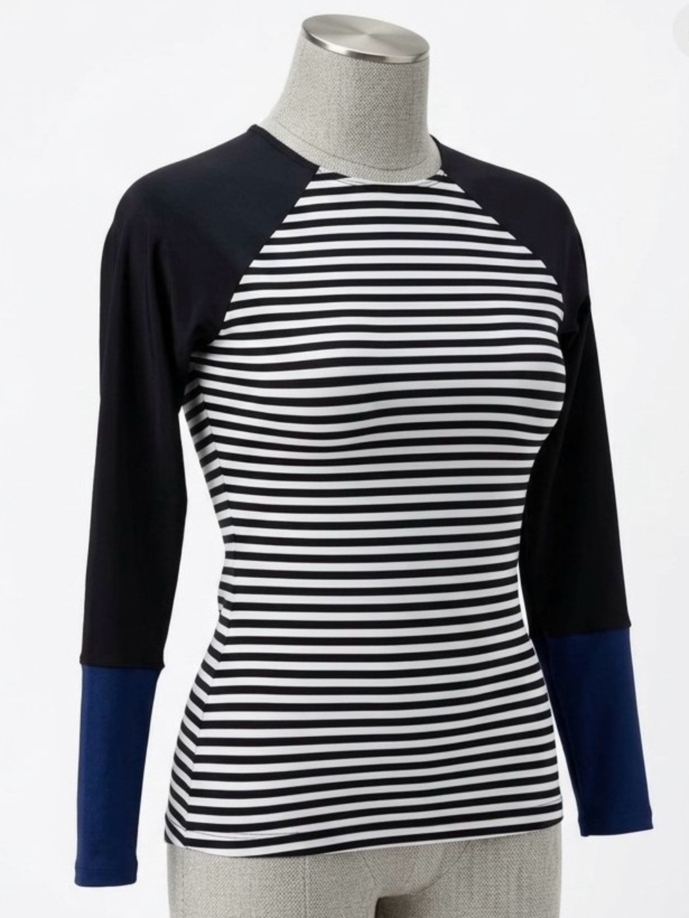 Seea Striped Long Sleeve Doheny Rash Guard Swim Top SizeS NWOT